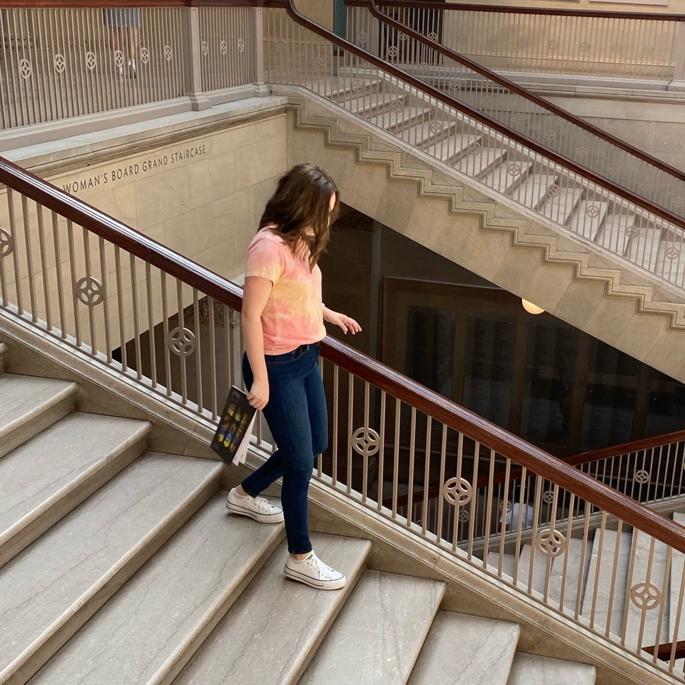 Reformation Pink and Orange Tie Dye Tee